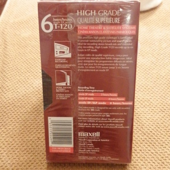 🎬⭐Maxwell Video Cassette 📹VHS - Picture 2 of 4